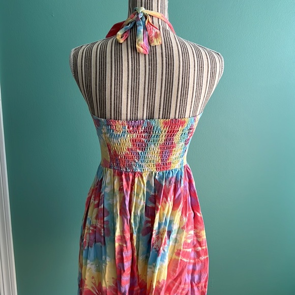 Tie Dye Halter Dress - Picture 3 of 4
